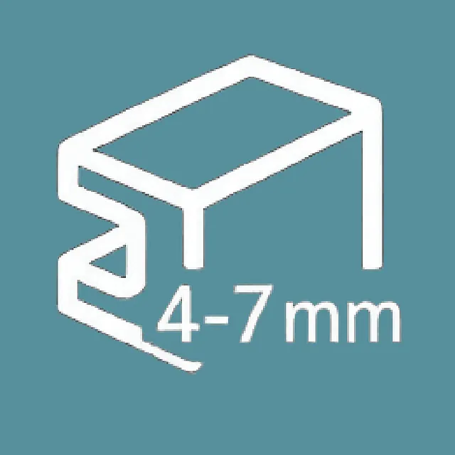 Aluminiumprofile mit 4 bis 7 mm Wandstärke